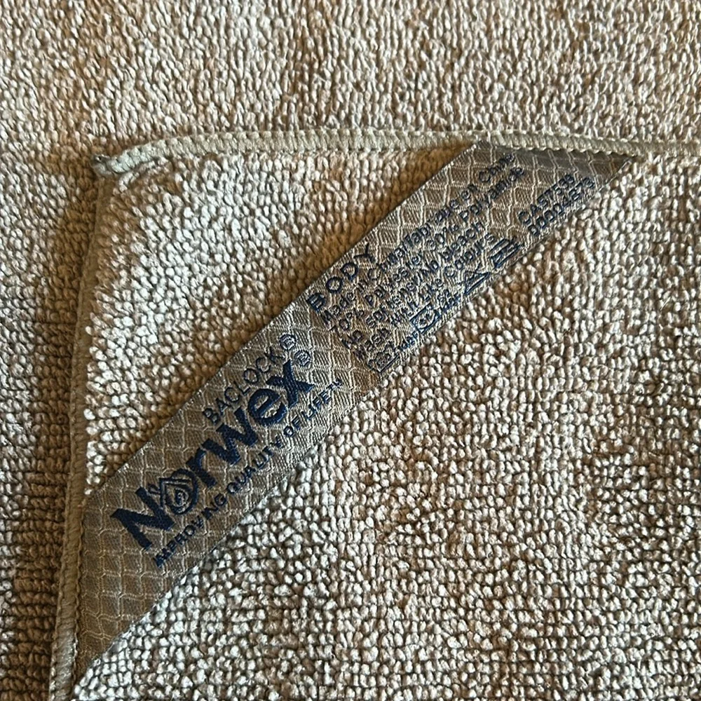 EUC (2) Norwex BODY & FACE Microfiber Gray Washcloth Set of 2 cloths